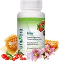 Universa Prime, C-vitamin, B6-vitamin, B12-vitamin, DHEA, Cell Fornyelse, Sund Cell Support, Heart Health, immunforsvar, 60 vegetariske kapsler, 30 dages forsyning