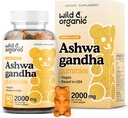 Wild & Organic Ashwagandha Gummies 2000mg - Mood Support Supplement w / Ashwagandha Root Extra Strength - Natural Calm Supplements Gummies - 60 Vegan, non-GMO tygger