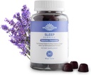 Søvn Gummies - Sukker fri Melatonin Gummies med Magnesium for søvn støtte - Botanisk blend af naturlige ingredienser - Keto, Vegan, Non- GMO & Gluten- Gratis - Made in USA (30 Servere)