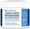 Jock Itch Antifungal Cream, Ringorm Behandling for mennesker, Psoriasis Treatment, Psoriasis Scalp Treatment, Ringorm Cream for mennesker, Foot & Body Balm, Giver lindrende Relief- 100g