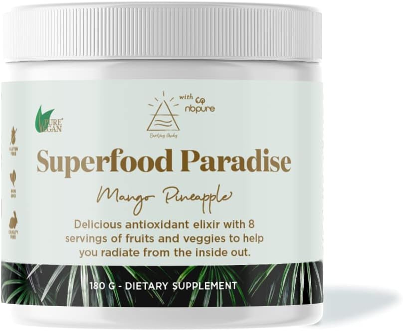 nbpure Earthy Andy Superfood Paradise, Mango Ananas, 30 Servere