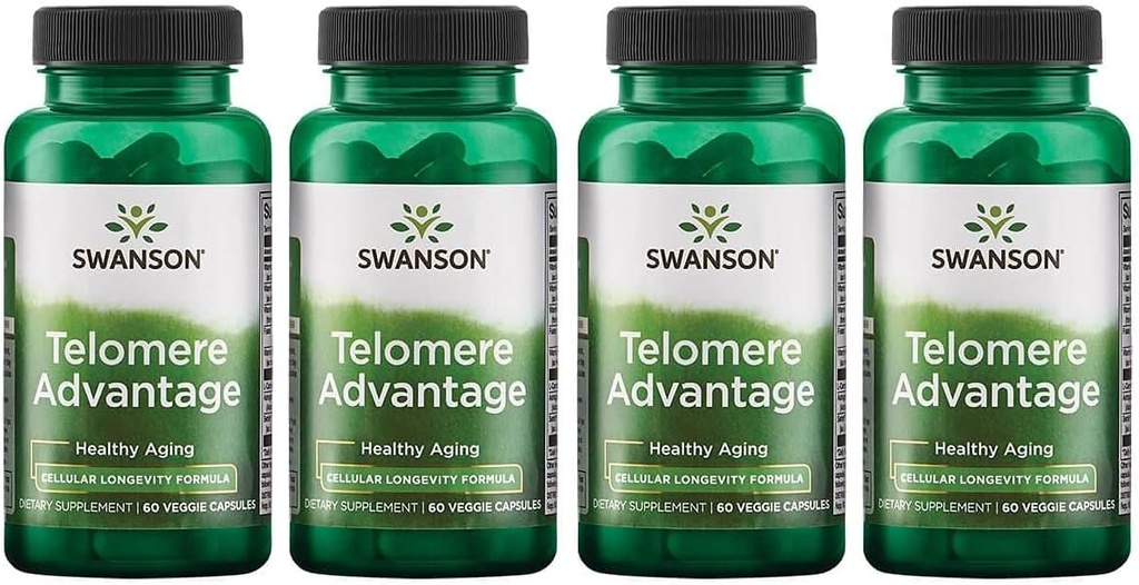 Swanson Ultra Telomere Advantage 60 Veg Caps 4 Pack