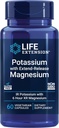 Life Extension Kalium med Extenen- Release Magnesium - Heart sundhed supplement til blodtryk støtte med to essentielle mineraler - Ikke-GMO, vegetar, glutenfri - 60 kapsler