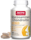 Jarrow Formulas Glucosamin + Chondroitin - 240 kapsler - Nutrient Support of Joint Health - med C-vitamin & Mangan - 60 Servere