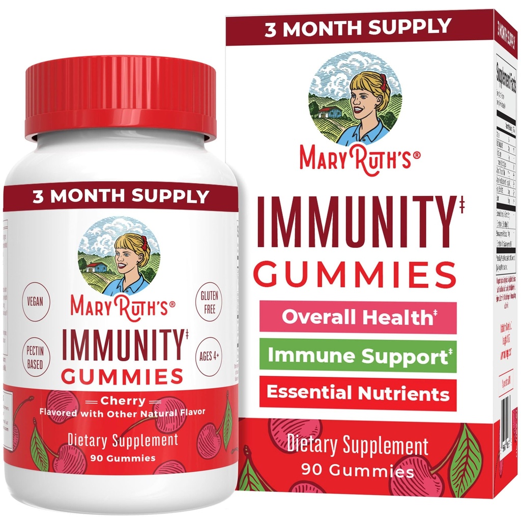 Mary Ruth 's 5-1 Immunity Gummies med Elderberry for børn & voksne