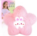 Mikrobølgeovn opvarmning Pad for kvinder med fugtig varme pakke til Neck Shoulder Cute Soft Warm Compress Cozy Pad Plush Star Valentines Gaver til piger