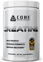 Core Nutritionals Creatine Monohydrat Measure Strength, Build Muscle, Improve Recovery Measures 124; 5g Creatine Measures 124; 80 Servere (Unflavored)