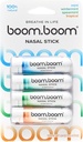 BoomBoom Nasal Stick er 124; Vapor Flow Technology er 124; Cool Forfriskning Sensation er 124; Natural Mood Boost er 124; Enkle ingredienser er 124; Væsentlige olier + Menthol Inhaler (Mint, Wintermint, Tropisk, Spearmint)