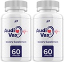 AudiVax Max Ear Support Capsules - AudiVax Ear Health Supplement, Promote Indre Ear & Middle Ear Health med forbedret flow - Audivax for Høretab & Ear Ringing Anmeldelser (2 Pack - 120 Kapsler)