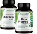 NØDSITUATION ETIKETTER Cholesterol Sundhed (90 Caps) & Blodtrykssundhed (90 Caps) - Support Heart & Circulatory System - Support Blood Pressure Niveauer i et normalt område - Gluten- Free - 30 - Day Supply