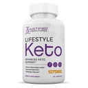 Livsstils Keto piller 1275MG Ny & forbedret formel Indeholder Apple Cider Vinagra Extra Virgin Olivenolie Powder Green Tea Leaf 60 kapsler