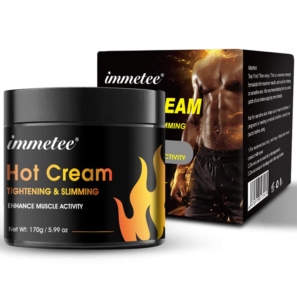 Hot Cream til Belly Fat Burner, Hot Cream Cellulite og Fat Burner, Sweat Fat Burning Gel, Workout Enhancer For Shaping Waist, Abdomen og Buttoks Slimning Cream til mænd og women- 170g