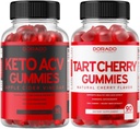 Keto ACV Gummies (90 Count) Advanced Weight Loss Formula Support Healthy Digestion & Metabolism - Tart Cherry Gummies (90 Count) Uric Acid Level Support with Celery Seed Extract - NON GMO & Made in US