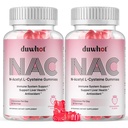 NAC Gummies 600mg, N Acetyl Cysteine Supplement NAC Chewable for antioxidants & immunsupport, Lung & Lever Health, Natural Strawberry Flavor, 120ct