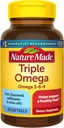 Nature Made Triple Omega 3-6-9, 60 Softgels, Omega tillæg for hjertets sundhed (pakke med 3)