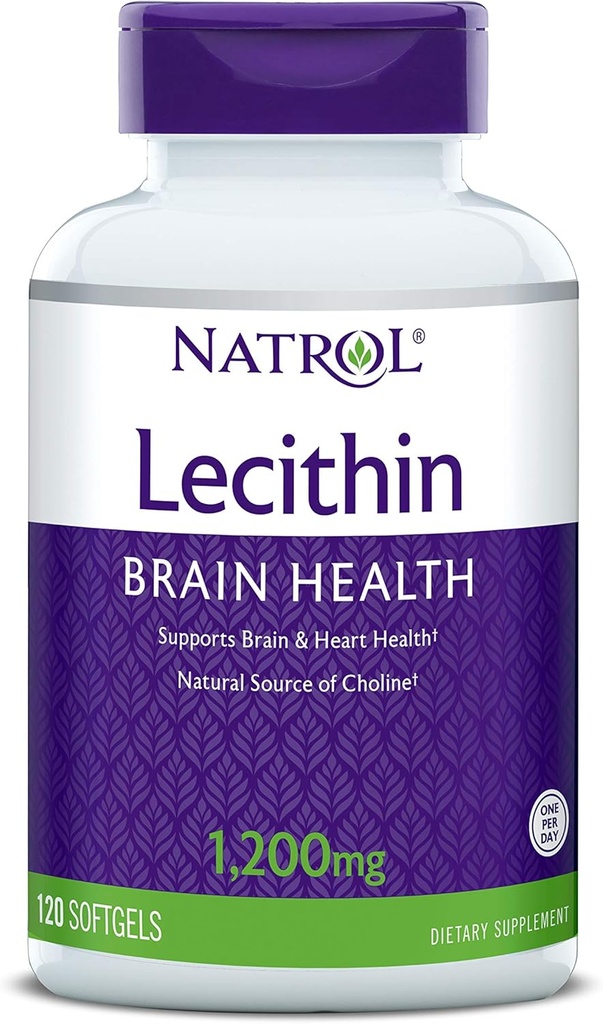 Natrol SOYA Lecithin Mineral Supplement, 1. 200 mg, 120 Tælling