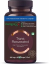 Pure Trans Resveratrol 500 mg med Bio Perine Anti Aging Skin Care Antioxidant supplement til hjertesundhed & daglig immunstøtte 30 Veg Kapsler