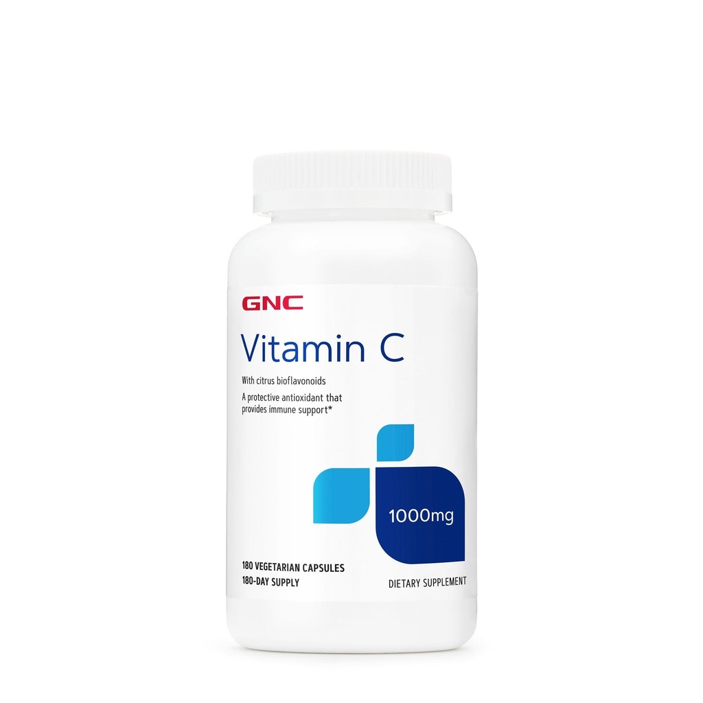 GNC-vitamin C 1000mg tillæg, giver immunforsvar, 180 Servere