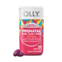 OLLY Ultra Strength Prenatal Multivitamin Softgels, understøtter sund vækst, hjerne udvikling, jern, folinsyre, DHA, vitaminer C, E, 30 Day Supply-60 Tæl