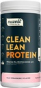 Nuzest - Pea Protein Powder - Clean Lean Protein, Premium Vegan Plant Based Protein Powder, Dairy Free, Gluten Free, GMO fri, naturligt sødet, Wild Strawberry, 40 Servering, 2,2 lb