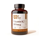 Utzy Naturals K2 Vitamin 124; 180 mcg MenaQ7 ® Form af K2