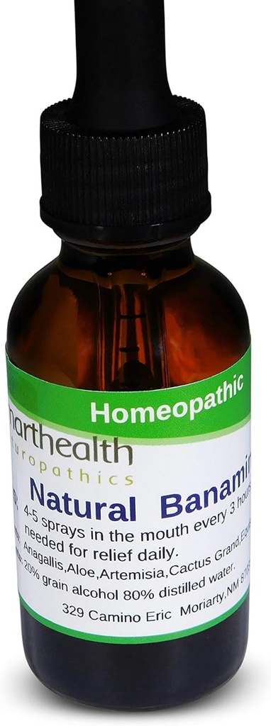 Natural Banamin Alternativ, Homøopatisk Formel. Høj potens, anti-inflammatorisk, smertestillende.