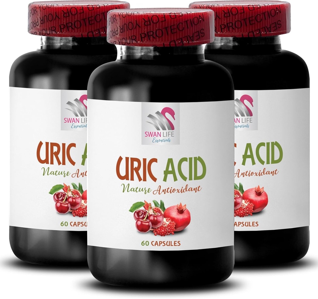 reducere urinsyre hurtigt - URIC ACID - reducere urinsyre naturligt, tranebær piller til kvinder, tranebær ekstrakt, tranebær supplement til mænd, granatæble saft, granatæble supplement 3Bot 180Cap
