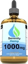 Serenity Hamp Oil - 4 fl oz 1.000 mg (Orange) - Kan hjælpe med betændelse, smerte, mood & mere - rig på E-vitamin, B-vitamin, Omega 3,6,9