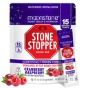 Moonstone Stone Stopper Drink Mix, Tranebær Hindbær, Nyre Stone Forebyggelse, Calcium Oxalate Protector, Udviklet af Urologer til at forbedre hydrering og støtte Nyre Sundhed, 15 dages forsyning