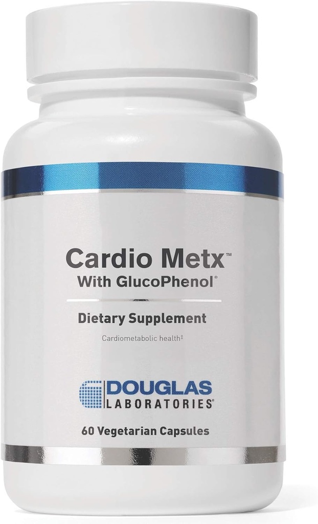 Douglas Laboratories - Cardio MetX med GlucoPhenol - Klinisk Studerede Frugt Ekstrakter af Amla, Jordbær, og Tranebær med Chrom til støtte Kardiometabolske Sundhed - 60 Kapsler