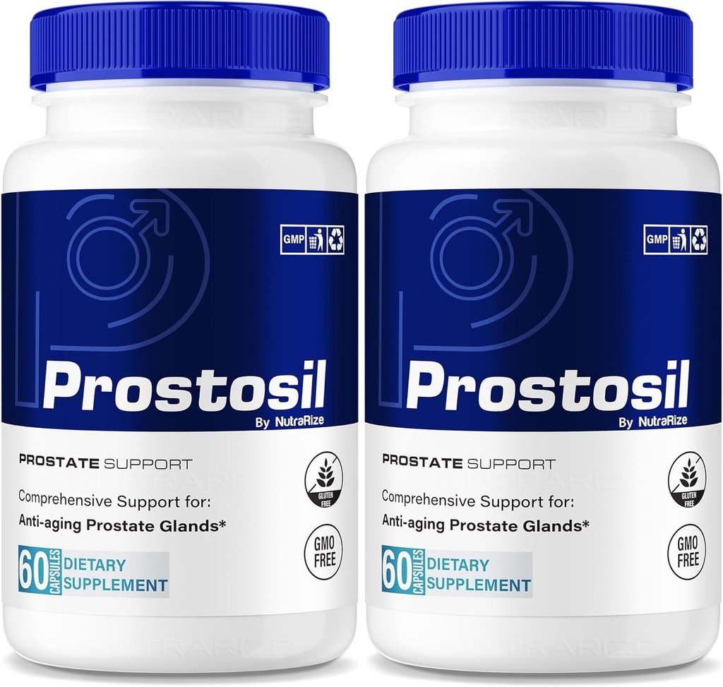 (2 Pack) Prostosil kapsler, All Natural Formel For Prostata Health Support, Maksimum Strength Herbal Supplement for Control og Samlet Sundhed, Prosto Sil Vitamin Pills Officiel anmeldelse (120 Kapsler)