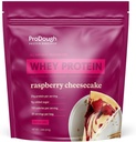 ProDough Gourmet Whey Isolate Hydrolised Protein Powder for Shake Mix- Easy Digest Enzyme Blend, 25g Protein per Serving, Natural Ingredients, Gluten Free, Keto Friendly (Rasberry Cheesecake)