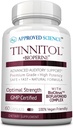Godkendte videnskab Tinnitol - Tinnitus Support - Ease Ringing i Ørene - Boost Indre Øre Sundhed - 60 Kapsler - Made in USA