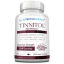 Godkendte videnskab Tinnitol - Tinnitus Support - Ease Ringing i Ørene - Boost Indre Øre Sundhed - 60 Kapsler - Made in USA