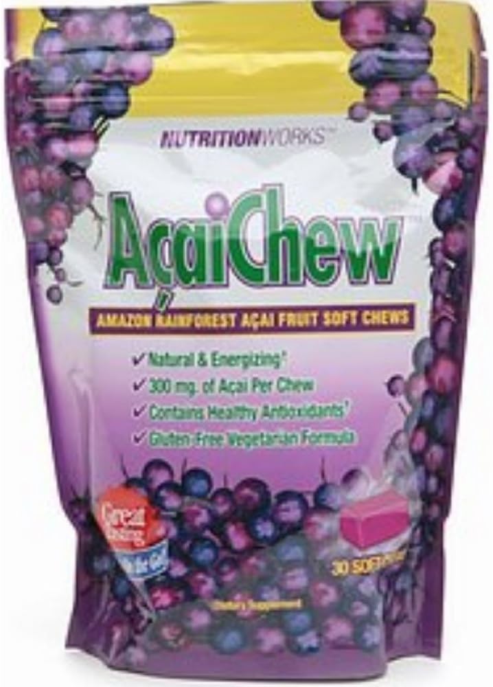 Nutrition Works Rainforest Acai Chews, 30-greve tasker