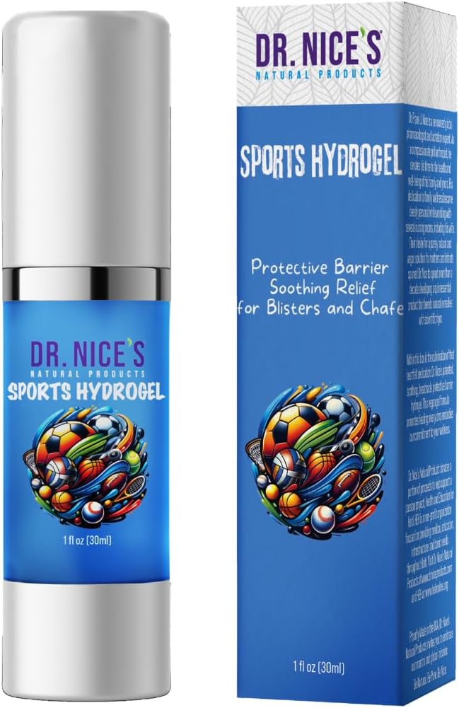 DR. NICE 's Sports Hydrogel - Lindrende hud genopfriskning124; for Mindre Blistere, Scrapes, Friktion eller Weather Chap eller Chafe Diskomforten