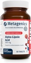 Metagenics Alpha- Lipoic Acid 300 mg - Metabolisme og antioxidant Support Support for Tissue, Brain & Heart Health * - Non- GMO, Gluten- Free, Vegan, Soy- Free - GMP Certified Facility - 60 Tablets