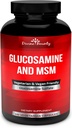Divine Bounty Glucosamine Sulfate Supplement (2000mg per servering) med MSM - 240 små vegetariske kapsler - ingen Shellfish eller skadelige tilsætningsstoffer