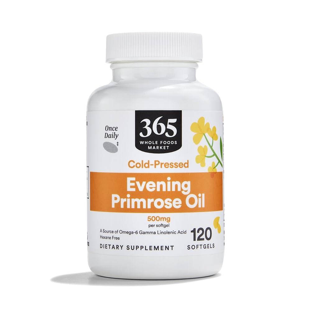365 af Whole Foods Market, Aften Primrose Oil 500 mg, 120 Greve