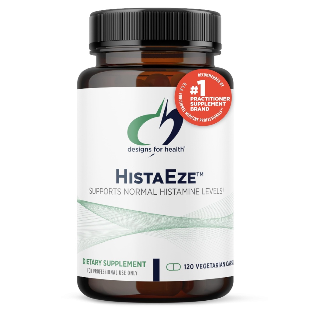 Design til sundhed HistaEze - Quercetin med Stinging Nettle Extract, Luteolin + C-vitamin - designet til at hjælpe med at fremme normale Histamin Niveauer - Non- GMO supplement (120 kapsler)