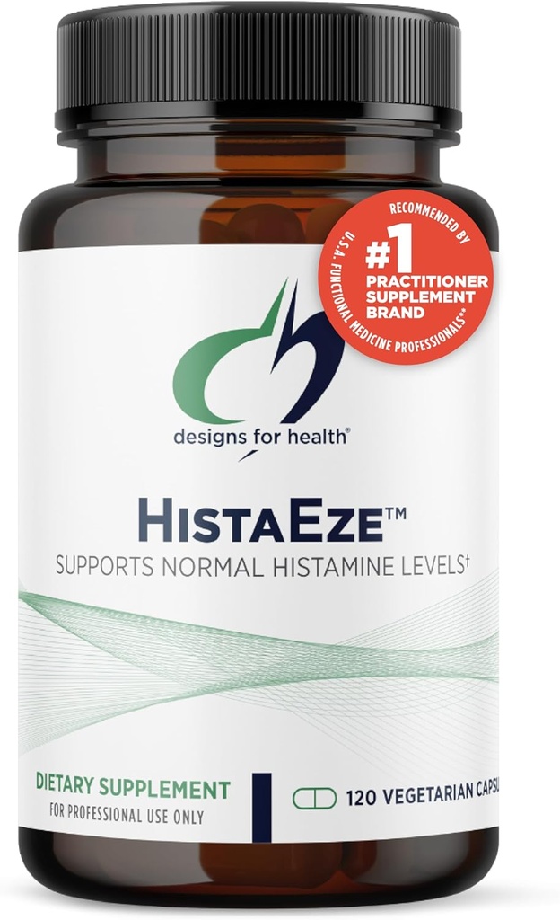 Design til sundhed HistaEze - Quercetin med Stinging Nettle Extract, Luteolin + C-vitamin - designet til at hjælpe med at fremme normale Histamin Niveauer - non-GMO supplement (120 kapsler)