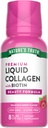Nature's Truth Liquid Collagen Supplement with Biotin | Type 1 & 3 | Berry Flavor | 8 fl oz | Non-GMO & Gluten Free