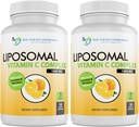 Liposomal Vitamin C 1400mg Per Servering - Høj Absorption Ascorbic Acid, Lyposcheric C Complex immunsupport Supplement w / Kraftfulde antioxidanter og kollagen Booster, (180 Veggie Caps 2 Pack)