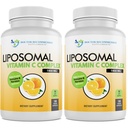 Liposomal Vitamin C 1400mg Per Servering - Høj Absorption Ascorbic Acid, Lyposcheric C Complex immunsupport Supplement w / Kraftfulde antioxidanter og kollagen Booster, (180 Veggie Caps 2 Pack)