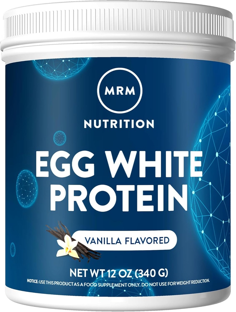 MRM Nutrition Egg White Protein Budding 124; Vanilla Flavored Buddy 124; 23g Fat- Free Protein Buddy 124; med fordøjelsesenzymer Buddy 124; Højeste Biologiske Værdi