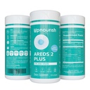 AREALER 2 + - Avanceret Eye Vitamin supplement til Macular Sundhed og tørre øjne - Lutein, Zeaxanthin, Safran, Astaxanthin & DHA - Understøtter Eye Strain, Tryk, Night Vision - 120 bløddele
