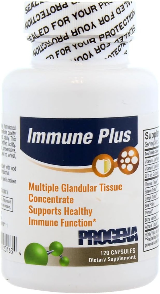 PROGENA - Immune Plus Multiple Glandular Tissue Concentrate (120 Capsules)