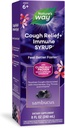 Nature 's Way Sambucus Cough Relief + (1) Immunsyrup *, Feel Better Hurtigere (1), Clinically Proven South African Geranium, with Elderberry Extract, Vitamin C & Zink, 8 Oz (Packaging May Vary)