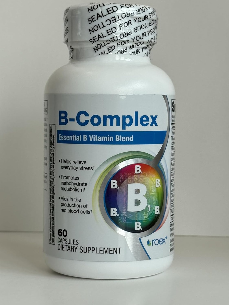 Roex Vitumater: 124; B- Complex: 124; 8 B Vitumater: 124; Biologisk Aktive Former: 124; Brain & Heart Health: 124; Cellulær Energi Metabolisme: 124; immunforsvar: 124; 60 Tælling