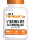 Bulkthensyre 500 mg - Gluten Free, 1 Kapsel per servering, 240 Kapsler (pakning med 1)